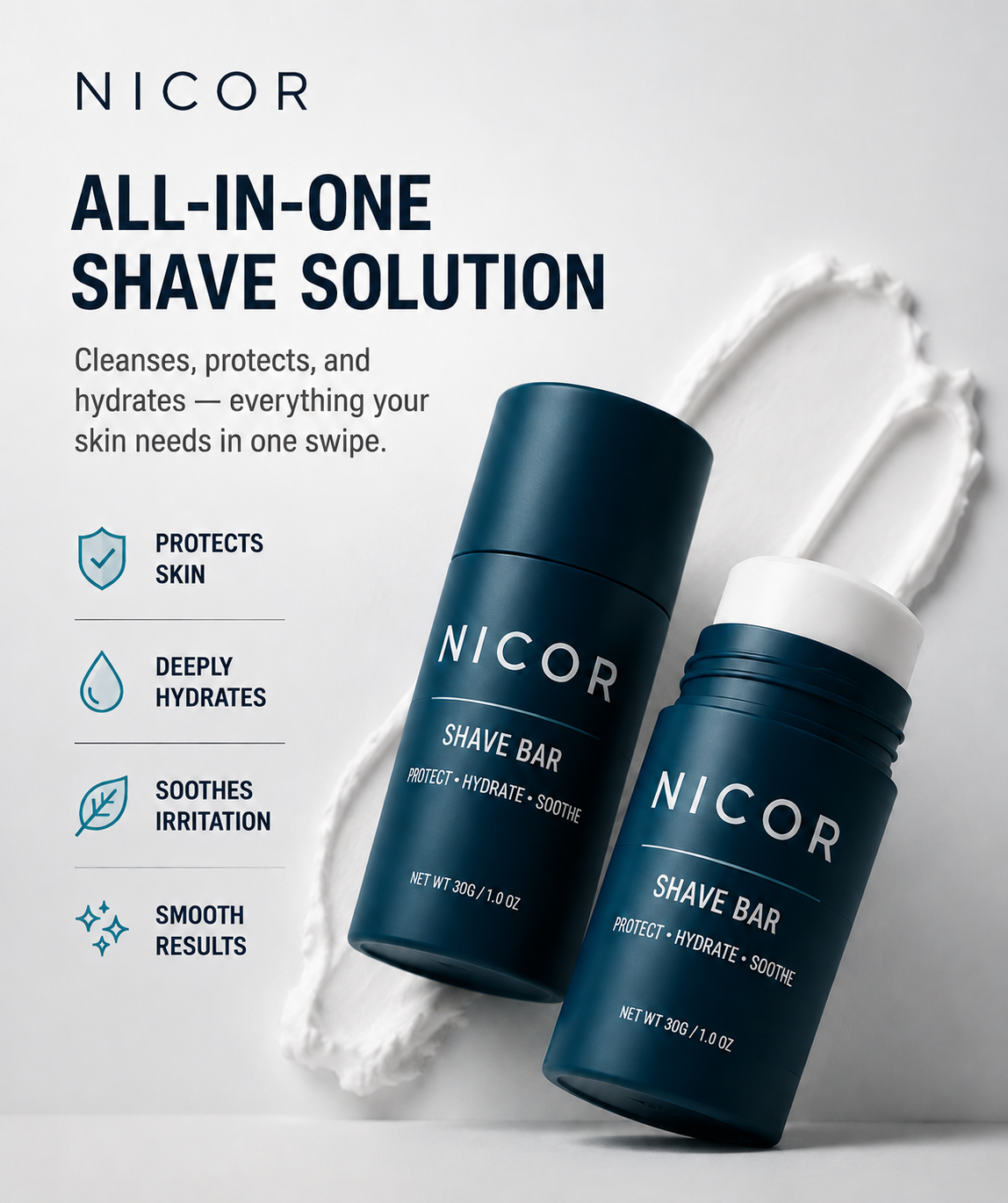 Nicor SkinShield™ Shave Bar